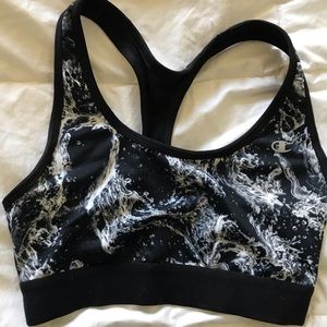 Women’s Small Black and White Champion Sports Bra